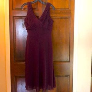 Adrianna Papell pretty purple dress, fit and flare style, size 14